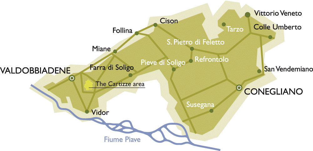 Cartina Prosecco