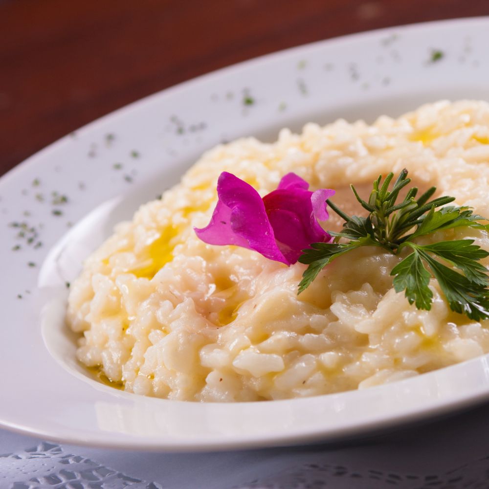 Risotto con sogliole e champagne