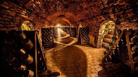 Laurent-Perrier's wine cellar