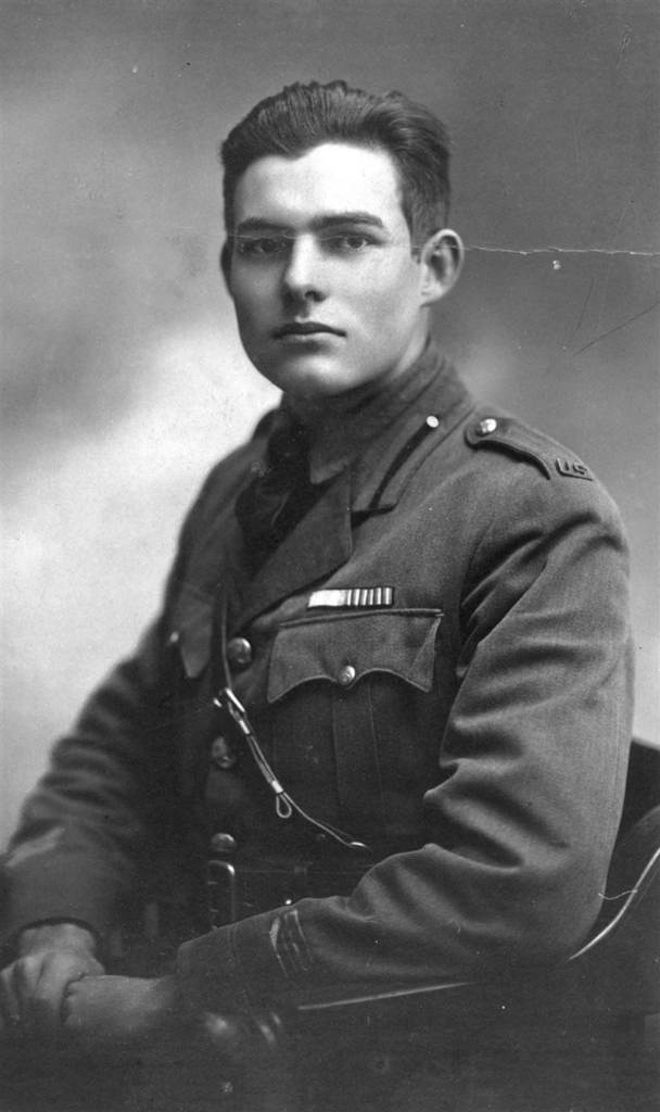 Hemingway ambulance driver during World War I in Italy