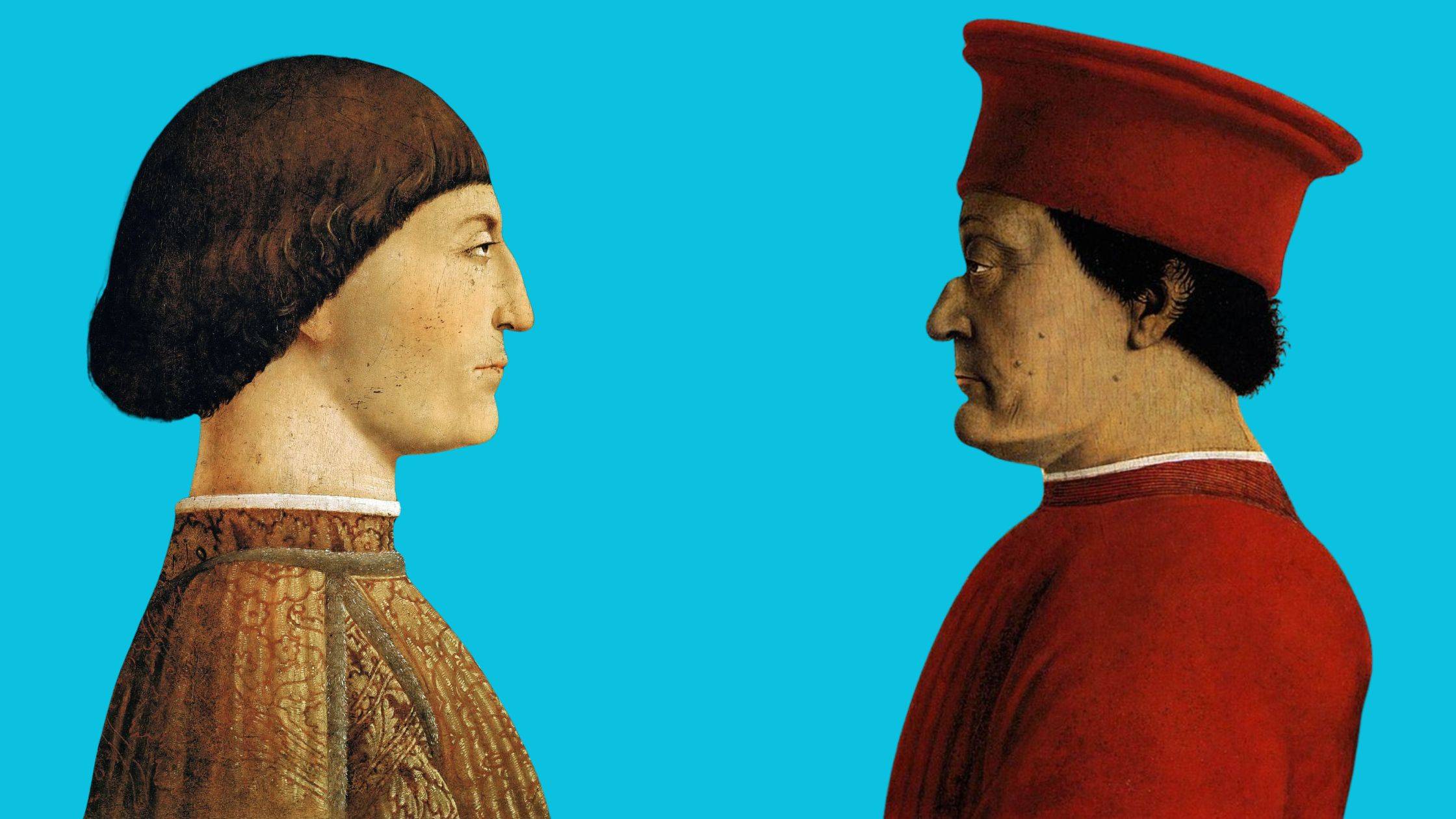 Portraits of Pandolfo Malatesta and Federico da Montefeltro by Piero della Francesca